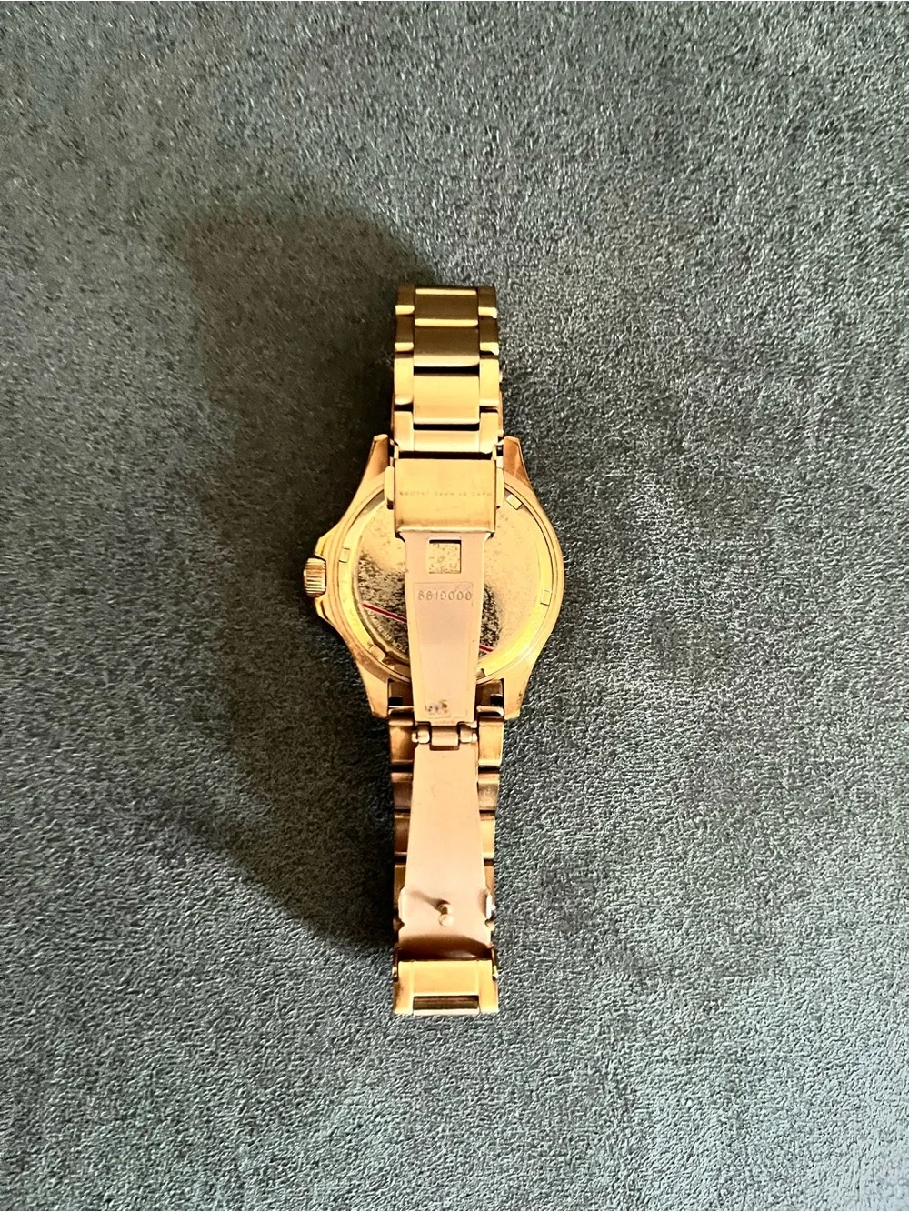 Marc by Marc Jacobs Gold and White Round Link Bracelet Watch